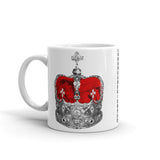 Supreme Grey & Red Crown Kaffa Mug
