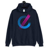 Blue Circles Pink Strikes Unisex Hoodie Abyssinian Kiosk Fashion Cotton Apparel Clothing Gildan Original Art