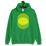 Yellow Lined Circles Unisex Hoodie Abyssinian Kiosk Joining Circles Fashion Cotton Apparel Clothing Gildan Original Art