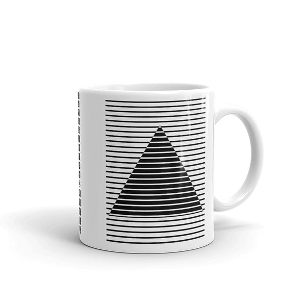 Black Lined Pyramid Kaffa Mug