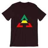 Pyramid GYR Unisex T-Shirt Pyramid RWB Unisex T-Shirt Bella Canvas Original Art Abyssinian Kiosk Fashion Cotton Apparel Clothing Triangle GYR Green Yellow Red Ethiopia Ethiopian Flag
