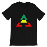 Pyramid GYR Unisex T-Shirt Pyramid RWB Unisex T-Shirt Bella Canvas Original Art Abyssinian Kiosk Fashion Cotton Apparel Clothing Triangle GYR Green Yellow Red Ethiopia Ethiopian Flag