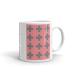 Criss Cross Red Black Kaffa Mug