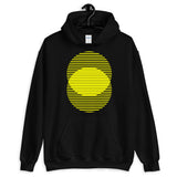 Yellow Lined Circles Unisex Hoodie Abyssinian Kiosk Joining Circles Fashion Cotton Apparel Clothing Gildan Original Art