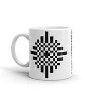 Black Pixel Cross Kaffa Mug