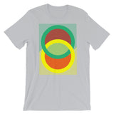 Green Yellow Rings Red Inner Unisex T-Shirt Abyssinian Kiosk Fashion Cotton Apparel Clothing Bella Canvas Original Art