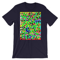 Dots Unisex T-Shirt Bold Colors Abstract Art Abyssinian Kiosk Fashion Cotton Apparel Clothing Bella Canvas Original Art