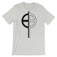 Black Half Solid Half Empty Cross Unisex T-Shirt Abyssinian Kiosk Ethiopian Coptic Orthodox Tewahedo Christian Bella Canvas Original Art Fashion Cotton Apparel Clothing