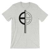 Black Half Solid Half Empty Cross Unisex T-Shirt Abyssinian Kiosk Ethiopian Coptic Orthodox Tewahedo Christian Bella Canvas Original Art Fashion Cotton Apparel Clothing