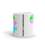 Africa Green Magenta Dots Kaffa Mug