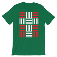 4 Lines White Cross Red Unisex T-Shirt Abyssinian Kiosk Christian Bella Canvas Original Art Fashion Cotton Apparel Clothing