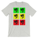 Pop Art Solid GYR Haile Selassie Unisex T-Shirt Abyssinian Kiosk Emperor Rasta Rastafari Black Ethiopian Ethiopia Africa African Abyssinia Habesha History Military Uniform Art Portrait Vintage Reggae Bella Canvas Original Art Fashion Cotton Apparel Clothing