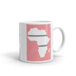 Africa Diagonal Lines Red Black Kaffa Mug