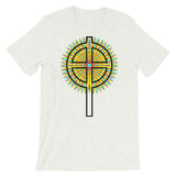 Star Cross Black Unisex T-Shirt Abyssinian Kiosk Hollow Circle Top Cross Ethiopian Coptic Orthodox Tewahedo Christian Bella Canvas Original Art Fashion Cotton Apparel Clothing