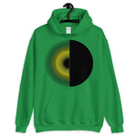 Black Yellow Half Star Half Circle Unisex Hoodie Abyssinian Kiosk Fashion Cotton Apparel Clothing Gildan Original Art