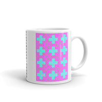 Criss Cross Magenta Cyan Kaffa Mug