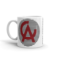 Black Lined Circle Red CA Kaffa Mug