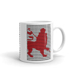 Black Squares Red Lion Kaffa Mug