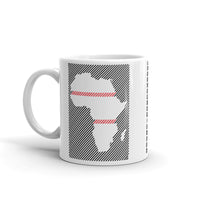 Africa Diagonal Lines Black Red Kaffa Mug