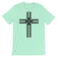 Black Ellipse Cross Bella Canvas Unisex T-Shirt Abyssinian Kiosk Christian Jesus Religion Cross Bella Canvas Original Art Fashion Cotton Apparel Clothing