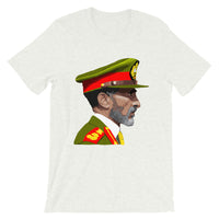 Haile Selassie Color Profile Unisex T-Shirt Abyssinian Kiosk Emperor Rasta Rastafari Green Yellow Red Ethiopian Flag Ethiopia Africa African Abyssinia Habesha History Military Uniform Art Portrait Vintage Reggae Bella Canvas Original Art Fashion Cotton Apparel Clothing