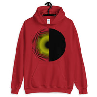 Black Yellow Half Star Half Circle Unisex Hoodie Abyssinian Kiosk Fashion Cotton Apparel Clothing Gildan Original Art