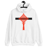 Red Cross Black Bar Hoodie Abyssinian Kiosk Ethiopian Coptic Orthodox Tewahedo Christian Gildan Original Art Fashion Cotton Apparel Clothing