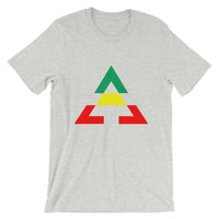 Pyramid GYR Unisex T-Shirt Pyramid RWB Unisex T-Shirt Bella Canvas Original Art Abyssinian Kiosk Fashion Cotton Apparel Clothing Triangle GYR Green Yellow Red Ethiopia Ethiopian Flag