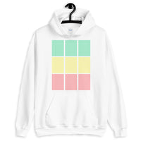 Green Yellow Red Squares Unisex Hoodie Abyssinian Kiosk Fashion Cotton Apparel Clothing Gildan Original Art