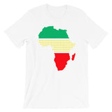 Africa GYR Middle Dots Unisex T-Shirt Abyssinian Kiosk Fashion Cotton Apparel Clothing Bella Canvas Original Art Green Yellow Red Ethiopia Ethiopian Flag