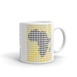 Black Africa Dark Yellow Grid Kaffa Mug