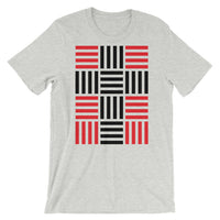 4 Lines Black Cross Red Unisex T-Shirt Abyssinian Kiosk Christian Bella Canvas Original Art Fashion Cotton Apparel Clothing