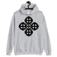 Plain Black #9 Cross Unisex Hoodie Ethiopian Coptic Orthodox Abyssinian Kiosk Christian Gildan Original Art Abyssinian Kiosk Fashion Cotton Apparel Clothing