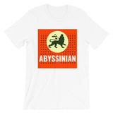Abyssinian Logo White Letters Unisex T-Shirt Ethiopian Lion of Judah Abyssinian Kiosk Abyssinia Ethiopia