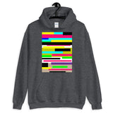 Bars Unisex Hoodie Bold Colors Abstract Art Abyssinian Kiosk Fashion Cotton Apparel Clothing Gildan Original Art