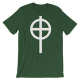 Circle Top White Cross Unisex T-Shirt Abyssinian Kiosk Ethiopian Coptic Orthodox Tewahedo Christian Bella Canvas Original Art Fashion Cotton Apparel Clothing