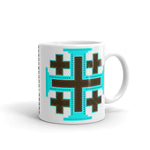 Cyan Black Orange #12 Cross Kaffa Mug