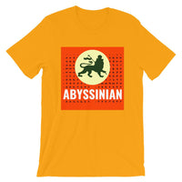 Abyssinian Logo White Letters Unisex T-Shirt Ethiopian Lion of Judah Abyssinian Kiosk Abyssinia Ethiopia