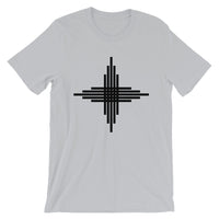 Plain Black Zia Sun Cross Unisex T-Shirt Abyssinian Kiosk Fashion Cotton Apparel Clothing Bella Canvas Original Art