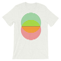 GYR Lined Circles Unisex T-Shirt Abyssinian Kiosk Joining Circles Fashion Cotton Apparel Clothing Bella Canvas Original Art Green Yellow Red Ethiopian Flag