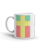 Yellow Cross Green Red Lines Kaffa Mug