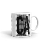 Black Grid CA Kaffa Mug