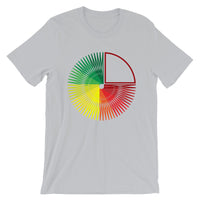 Green to Yellow to Red Star Unisex T-Shirt Abyssinian Kiosk Fashion Cotton Apparel Clothing Bella Canvas Original Art