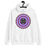 Psychedelic #14 Black Cross Unisex Hoodie Trip Trippy Colorful Abyssinian Kiosk Ethiopian Coptic Orthodox Christian Gildan Original Art Fashion Cotton Apparel Clothing