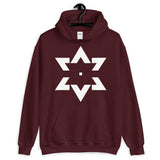 White Star of David Tips Unisex Hoodie Ends Ethiopian Falasha Abyssinian Kiosk Fashion Cotton Apparel Clothing Gildan Original Art