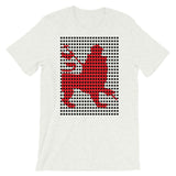 Black Squares Red Lion Unisex T-Shirt Ethiopian Lion of Judah Ethiopia African Abyssinian Kiosk Fashion Cotton Apparel Clothing Bella Canvas Original Art
