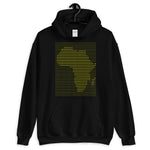 Africa Yellow Dashes Unisex Hoodie Abyssinian Kiosk Scantron Map Gildan Original Art Fashion Cotton Apparel Clothing