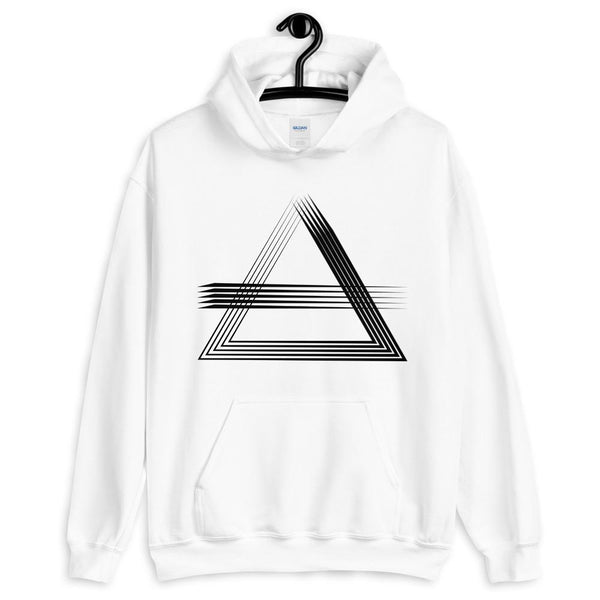 Black Triangles & Strikes Unisex Hoodie Abyssinian Kiosk Fashion Cotton Apparel Clothing Gildan Original Art