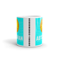 Abyssinian Logo Cyan Background Kaffa Mug