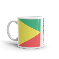 Green Yellow Red Triangle Square Kaffa Mug